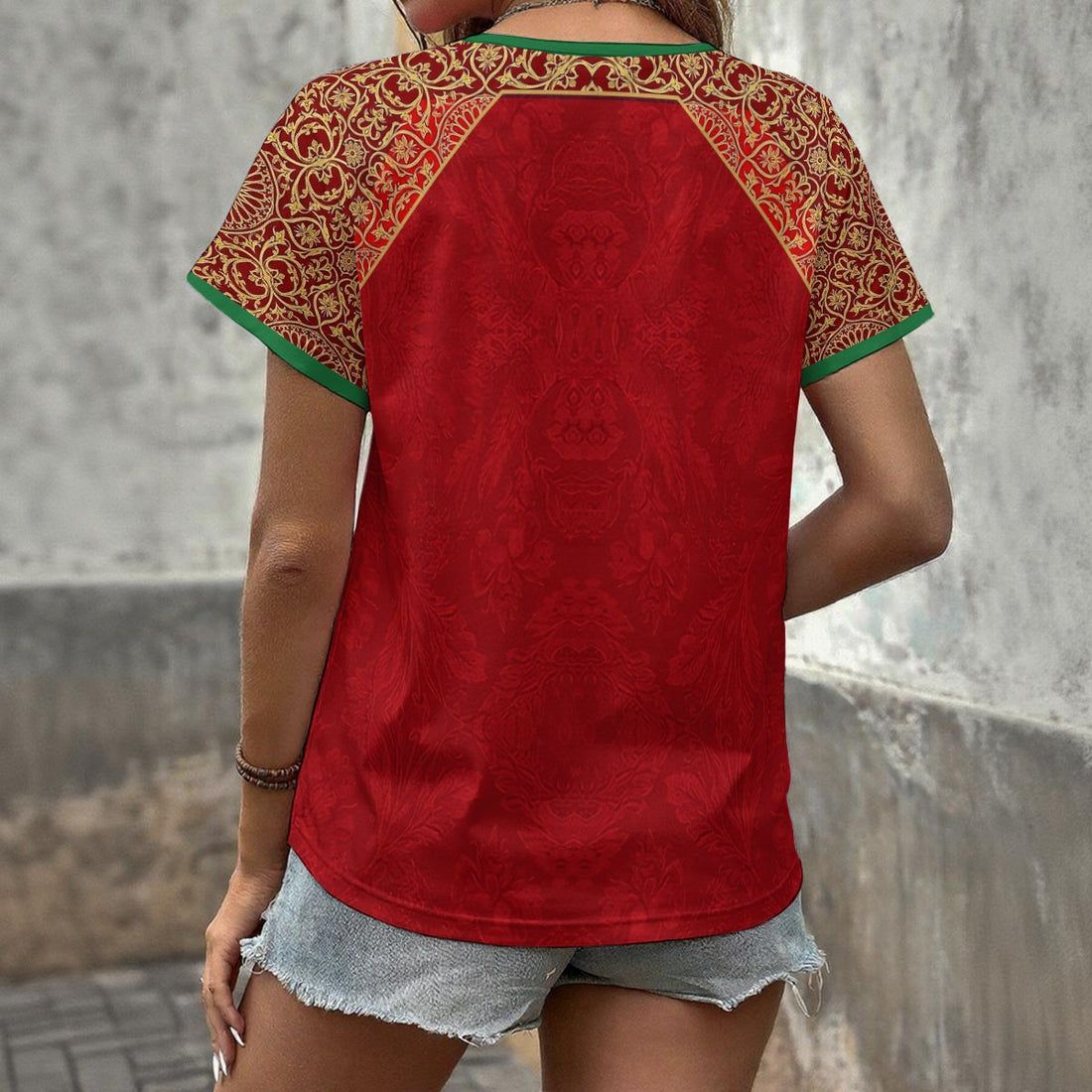 Maillot Femme Marocaine — T-shirt col V